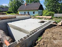 detailní reference, betonový prefabrikovaný sklep, nádrže typu ND, Kozí Hřbet, db betonové jímky